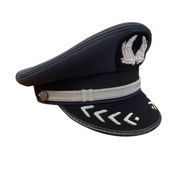 C1950s leather fire department firefighter parade hat cap