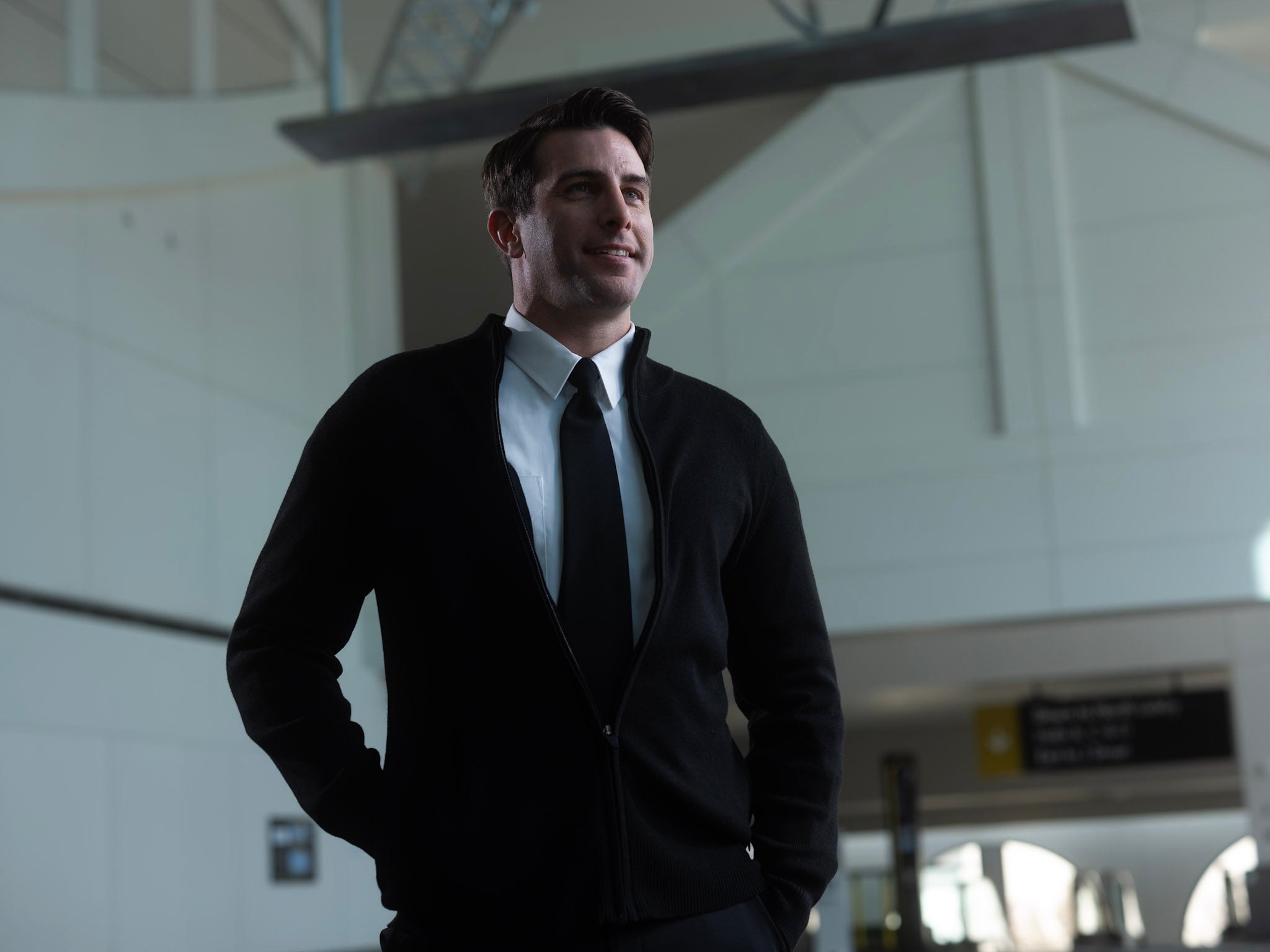 Atlantic Zip-Up Unisex Seawool® Navy Cardigan