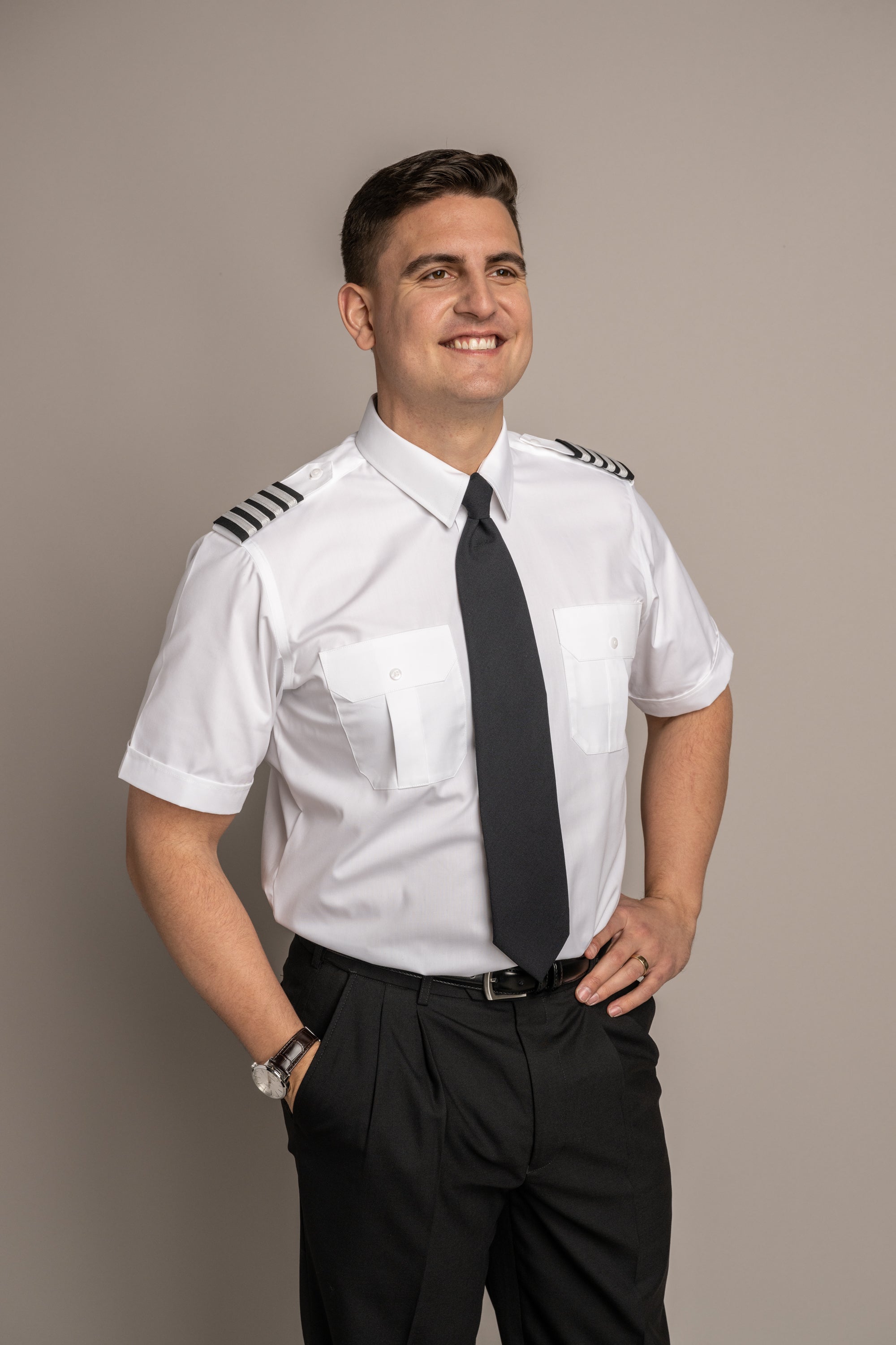 Sterling Open Pocket Short Sleeve Regular Soft Collar Shirt w/Eyelet