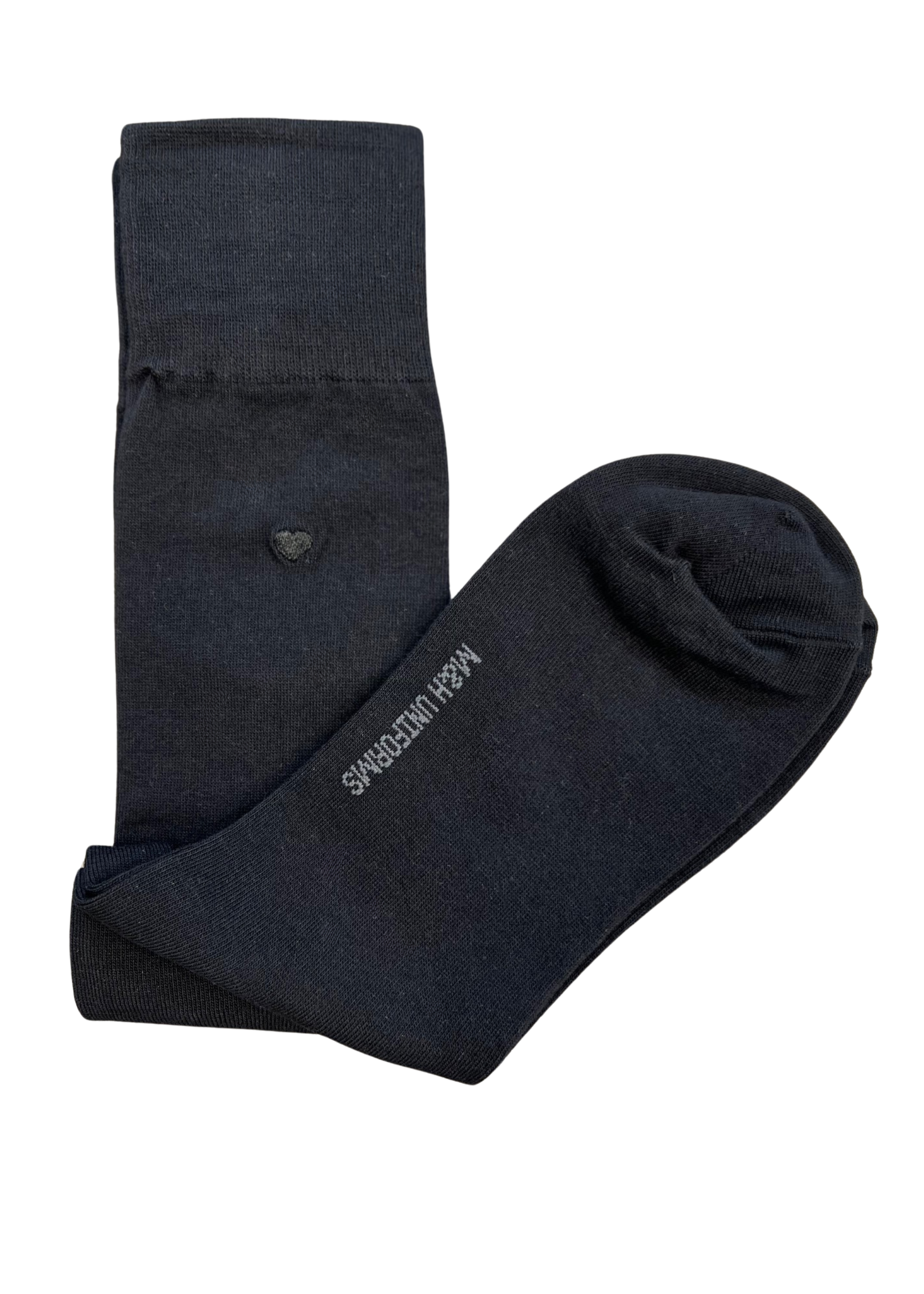 Caledonia Bamboo Black Heart Socks
