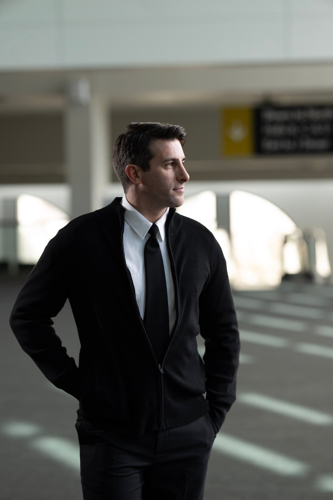 Atlantic Zip-Up Unisex Seawool® Navy Cardigan