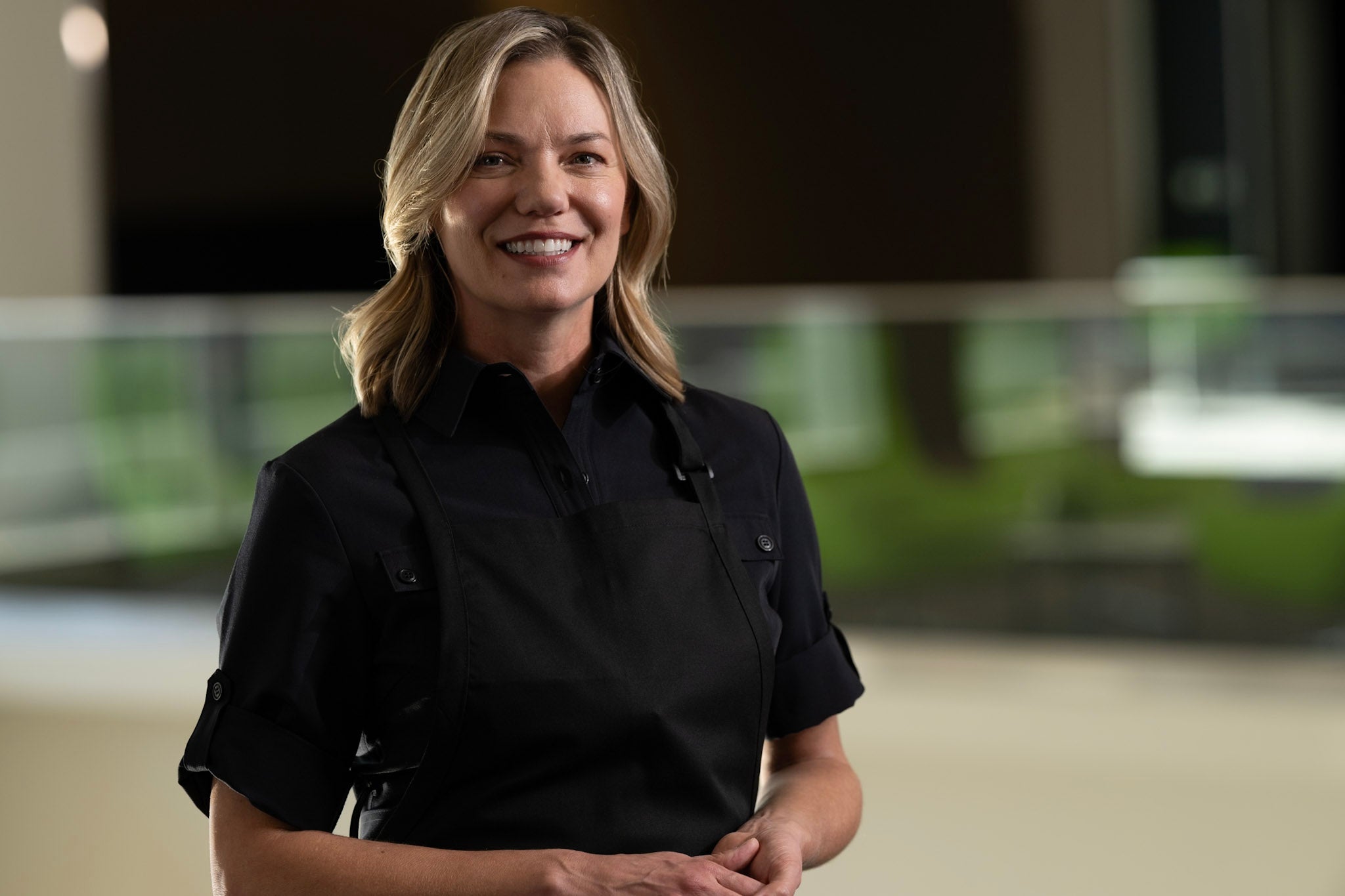 Navy Apron w/Pen Pocket