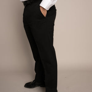 Cody Flat Front Slim Fit Sharkskin Gunsmoke Pants