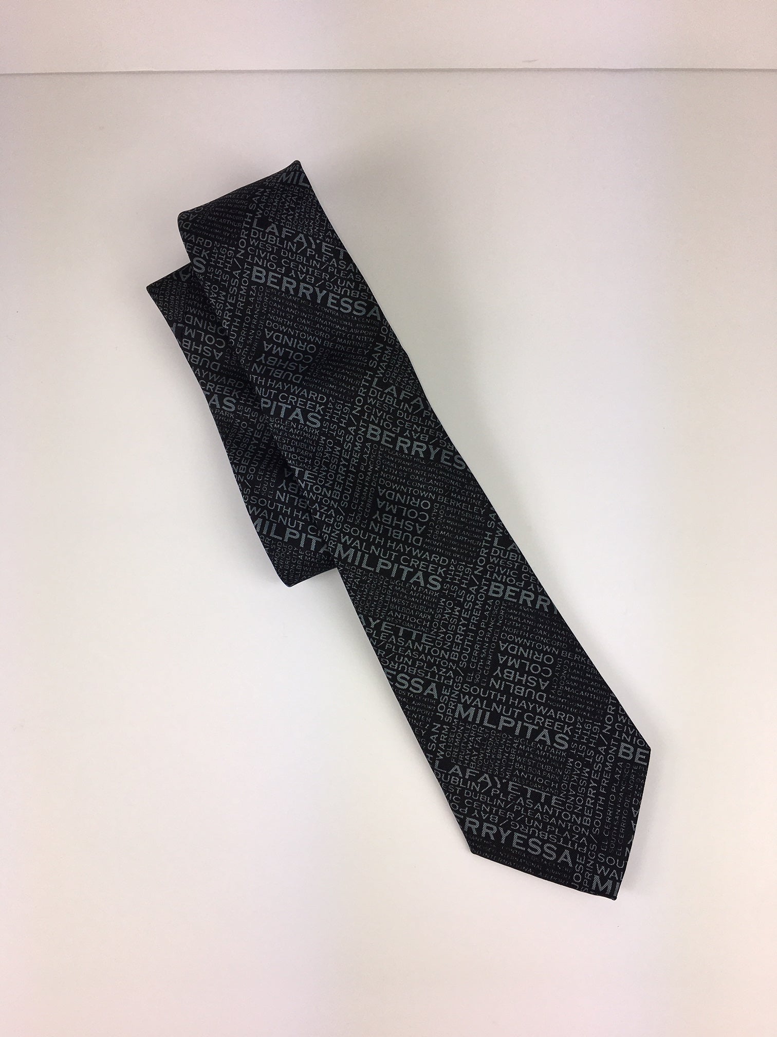 Four-in-Hand Gray/Black BART Foreworkers Tie