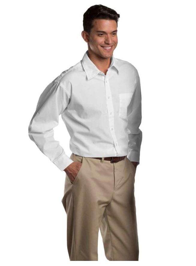 Broadcloth Long Sleeve Blue Shirt