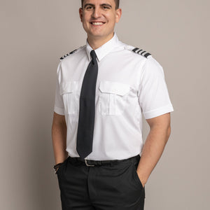 Sterling Flap Pocket Short Sleeve Tapered Soft Collar Shirt