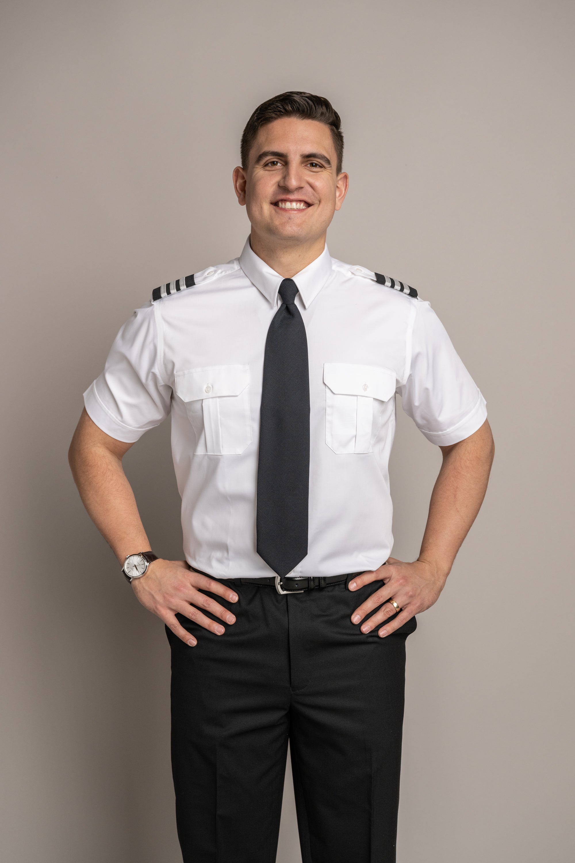 Sterling Flap Pocket Short Sleeve Tapered Soft Collar Shirt w/Eyelet