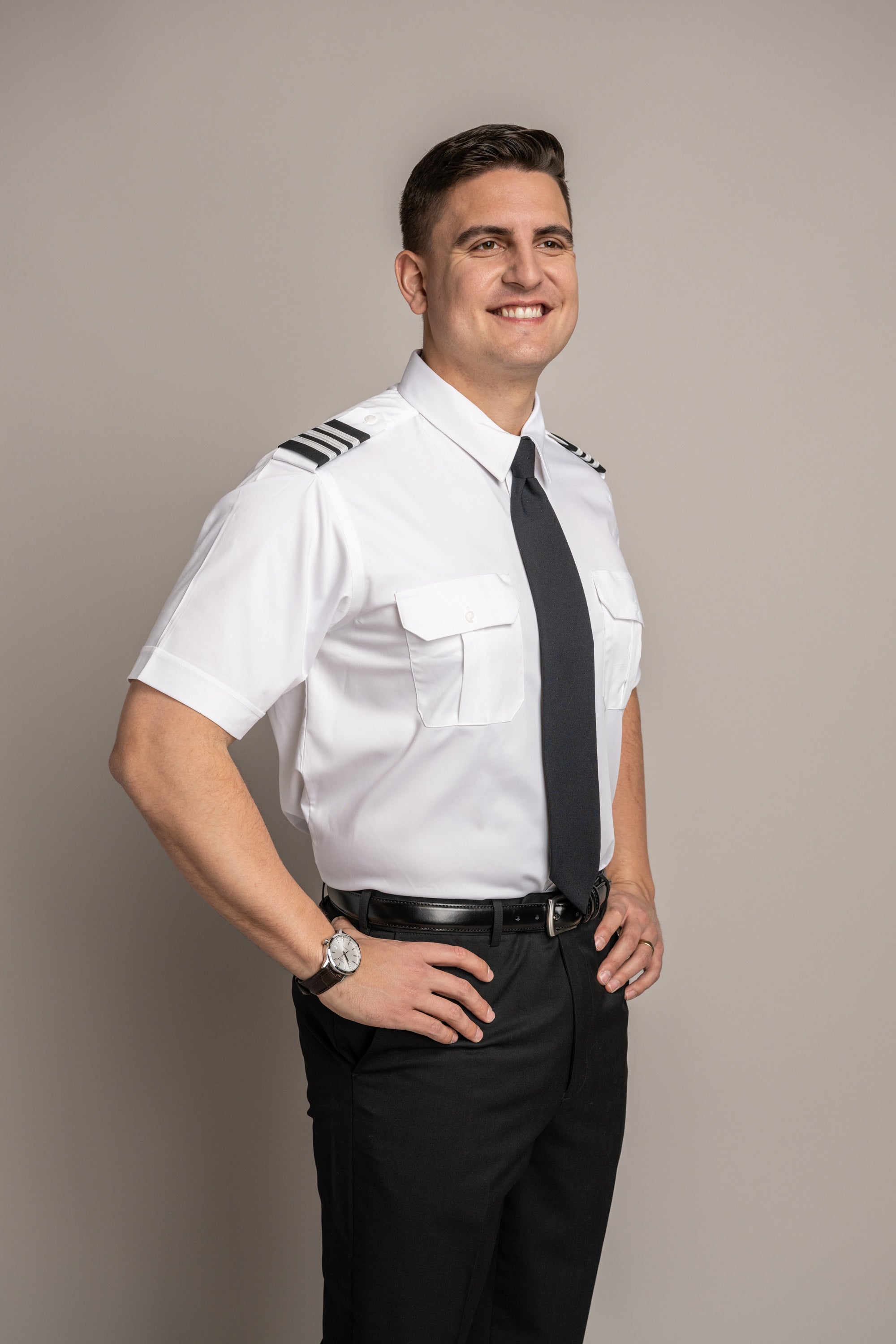 Sterling Flap Pocket Short Sleeve Tapered Soft Collar Shirt