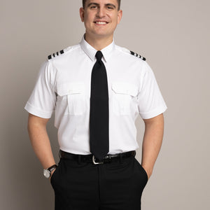 Evan Flap Pocket Short Sleeve Bamboo Regular Soft Collar Shirt w/Eyelet