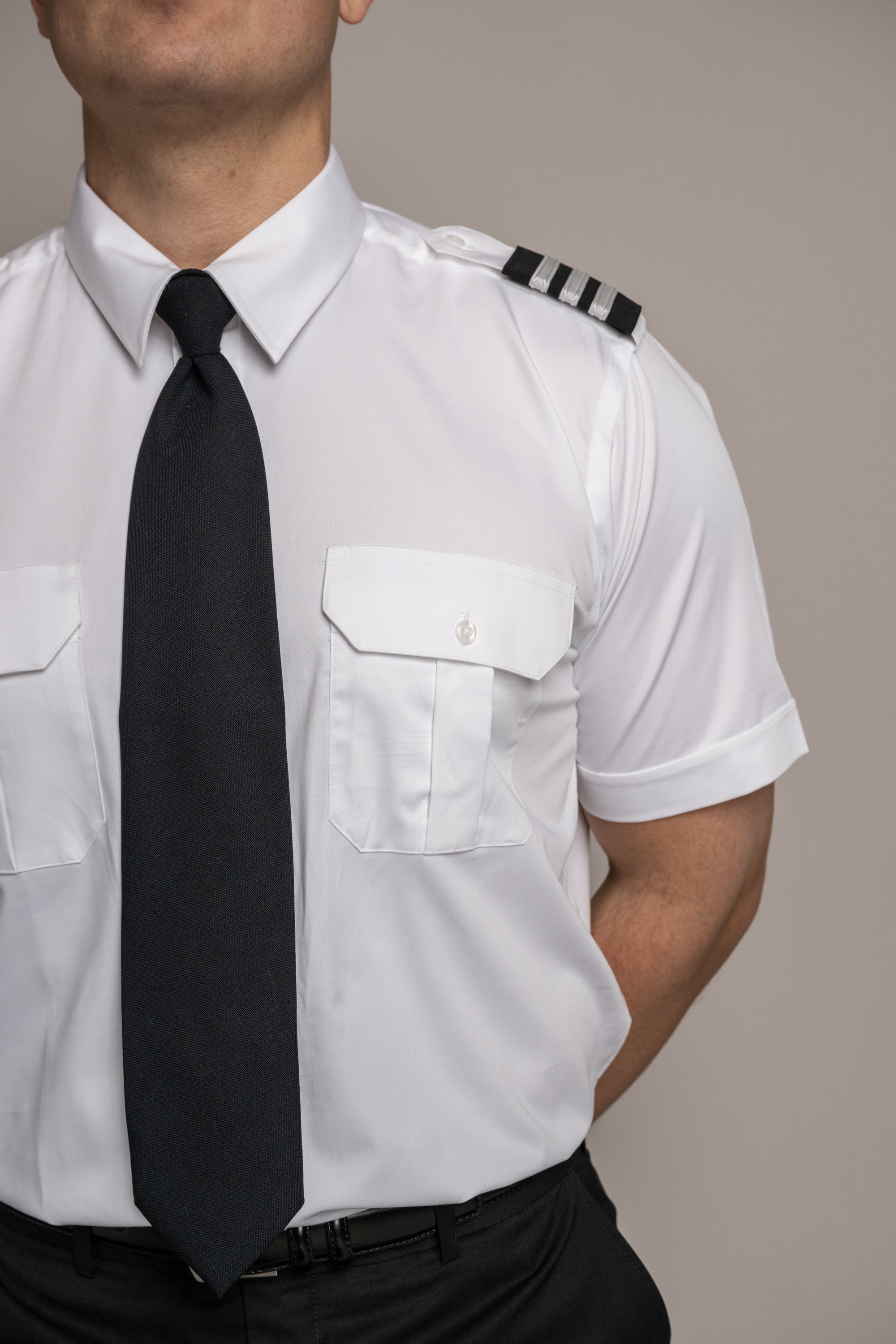 Sterling Flap Pocket Short Sleeve Regular Soft Collar Shirt w/Eyelet