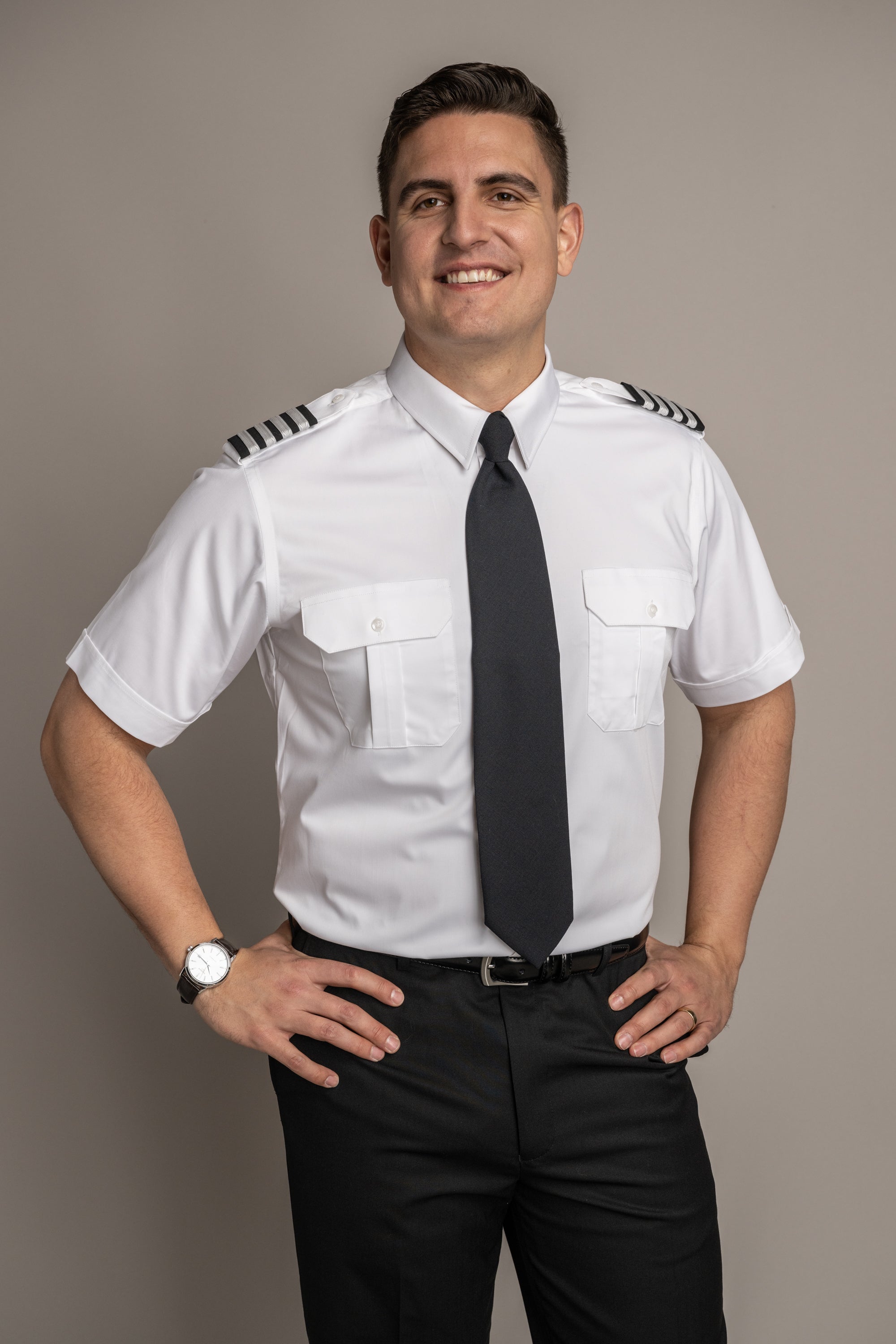 Sterling Flap Pocket Short Sleeve Tapered Soft Collar Shirt