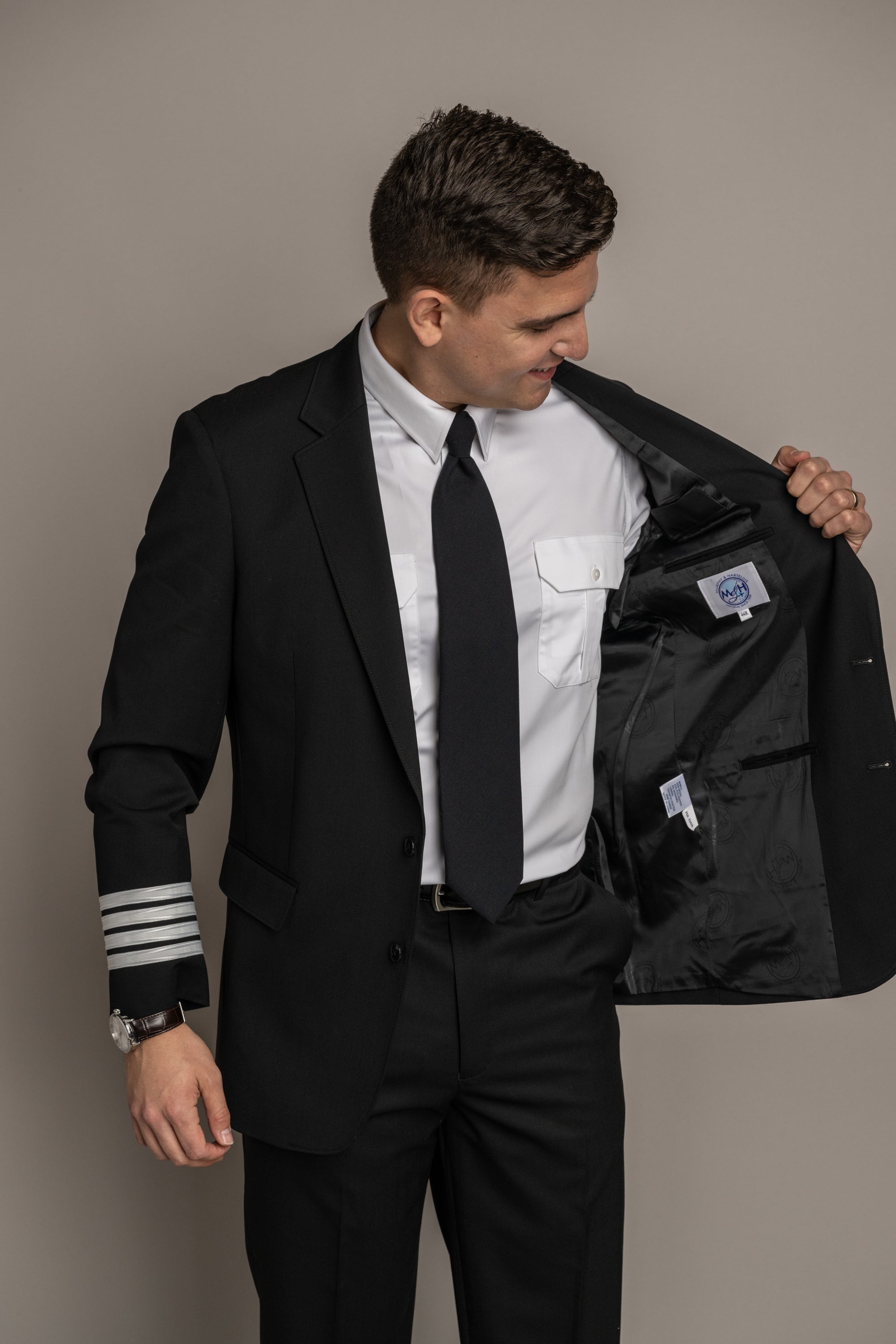 Declan Sharkskin Gunsmoke Jacket