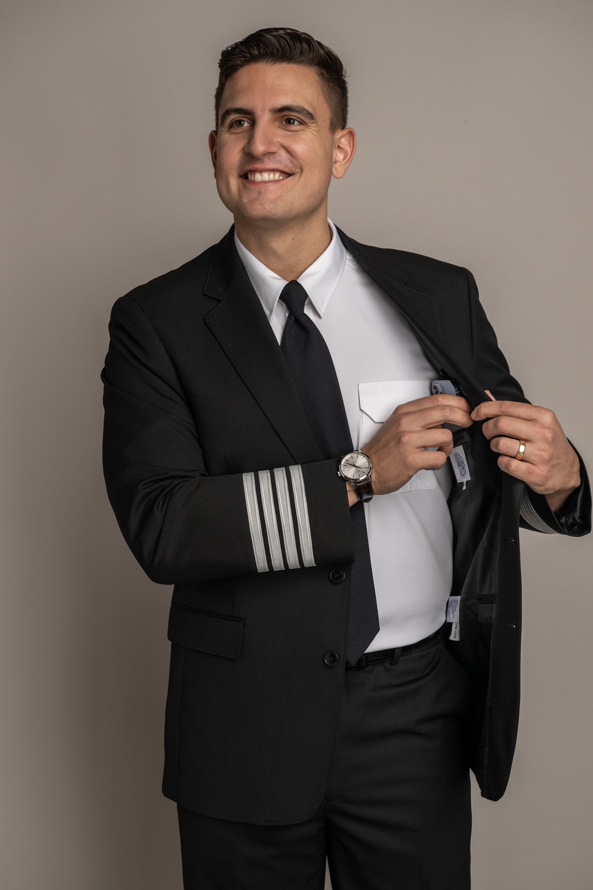 Declan Sharkskin Gunsmoke Jacket