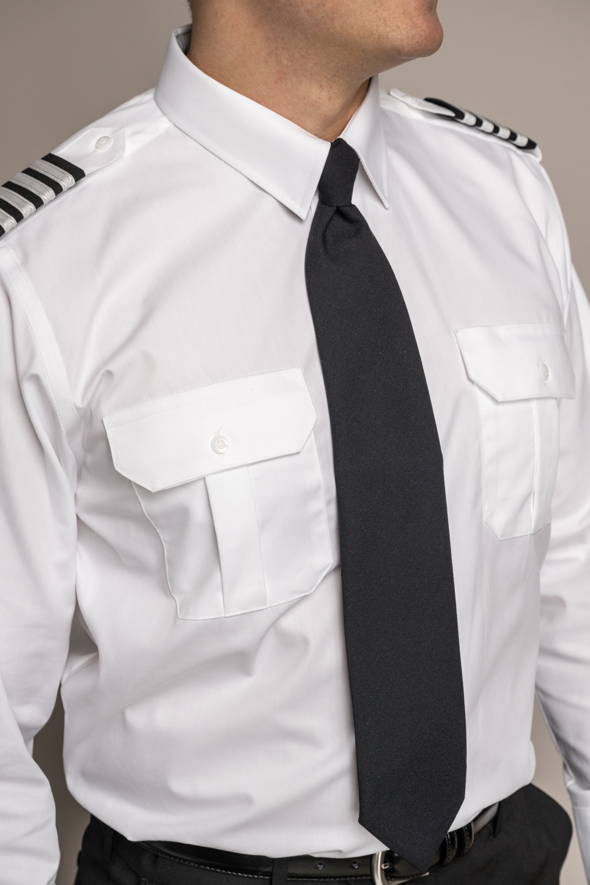 Sterling Flap Pocket Tapered Long Sleeve Soft Collar Shirt w/Eyelet