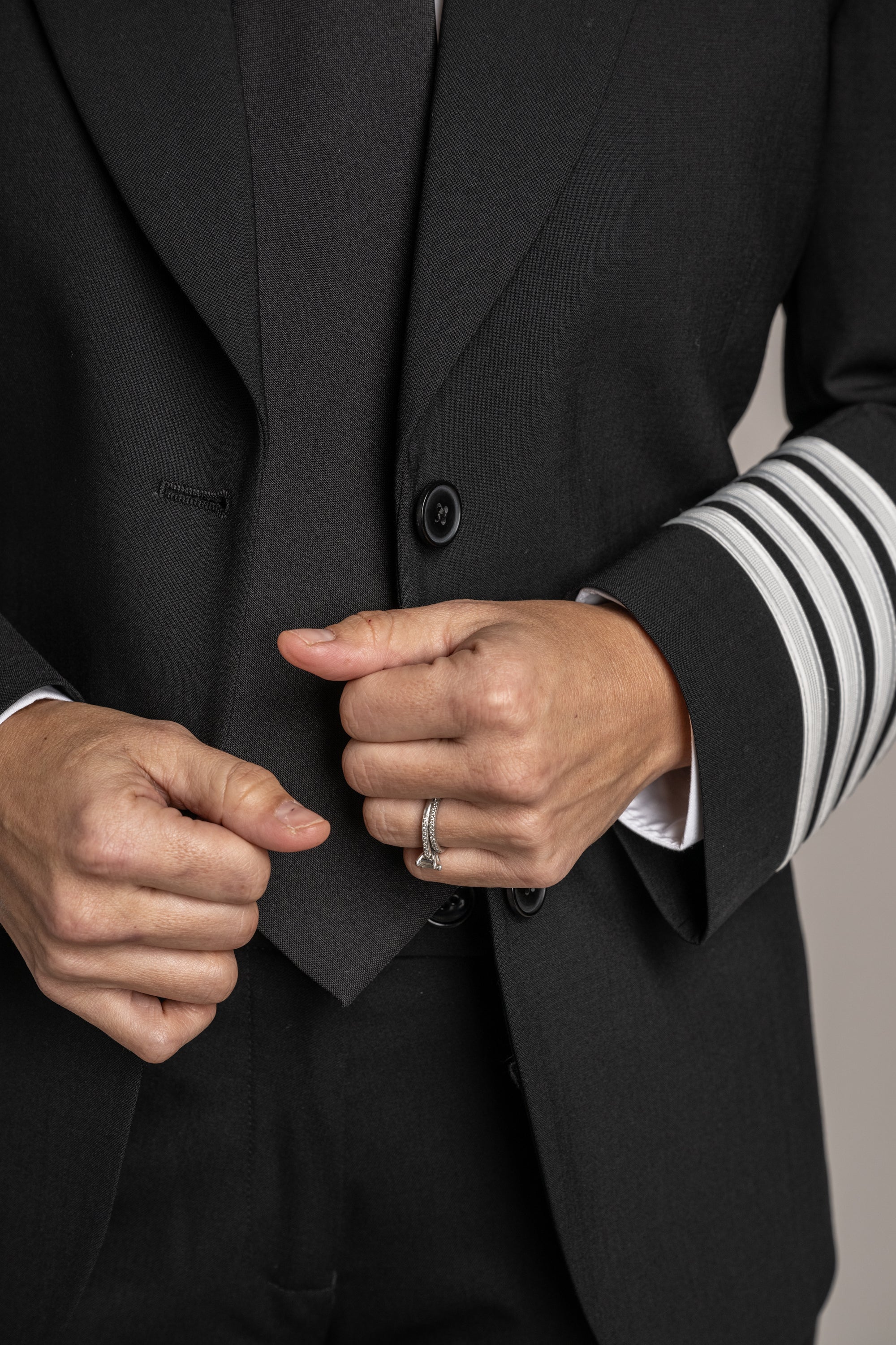 Delaney Sharkskin Gunsmoke Jacket