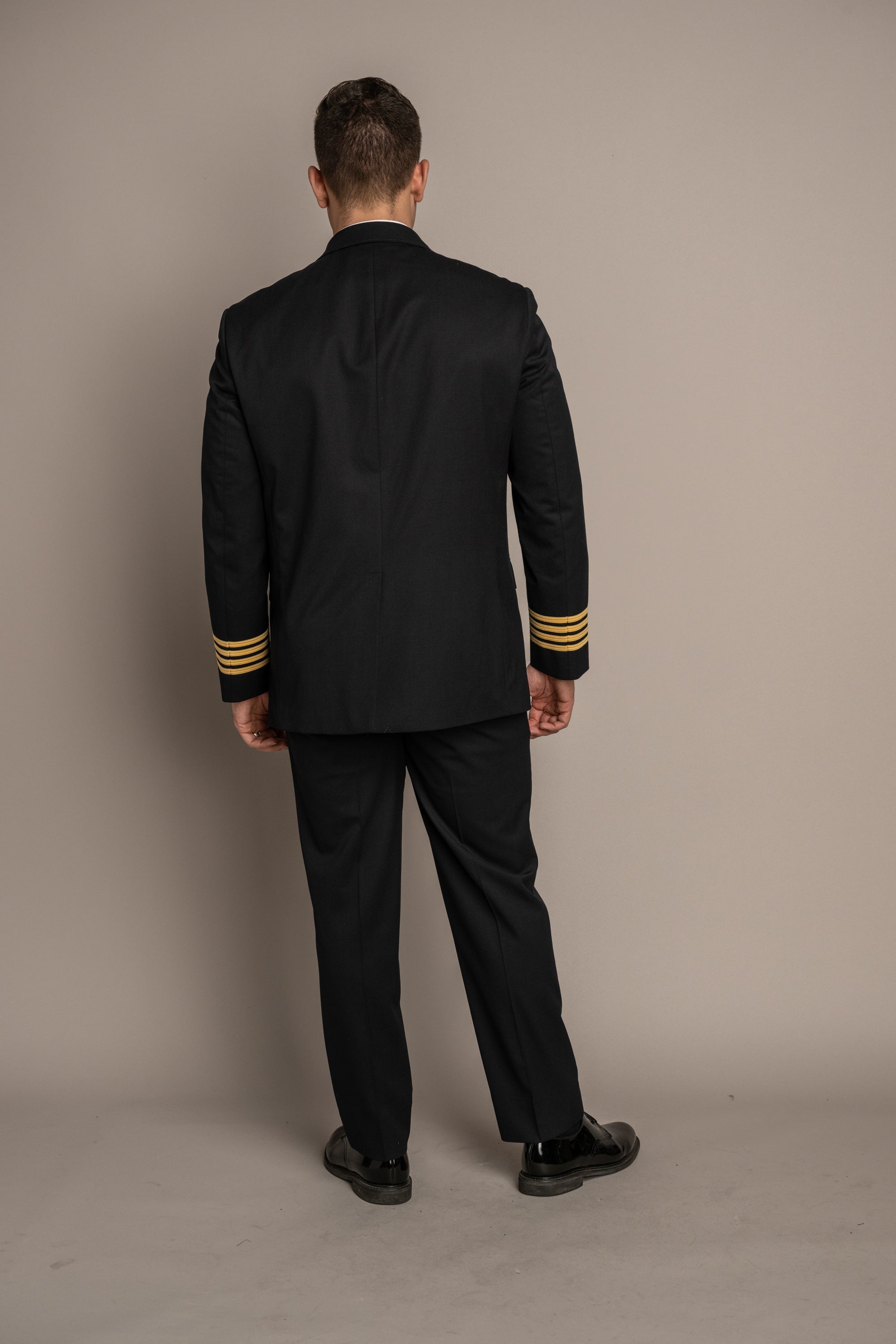 Declan Sharkskin Midnight Blue Jacket