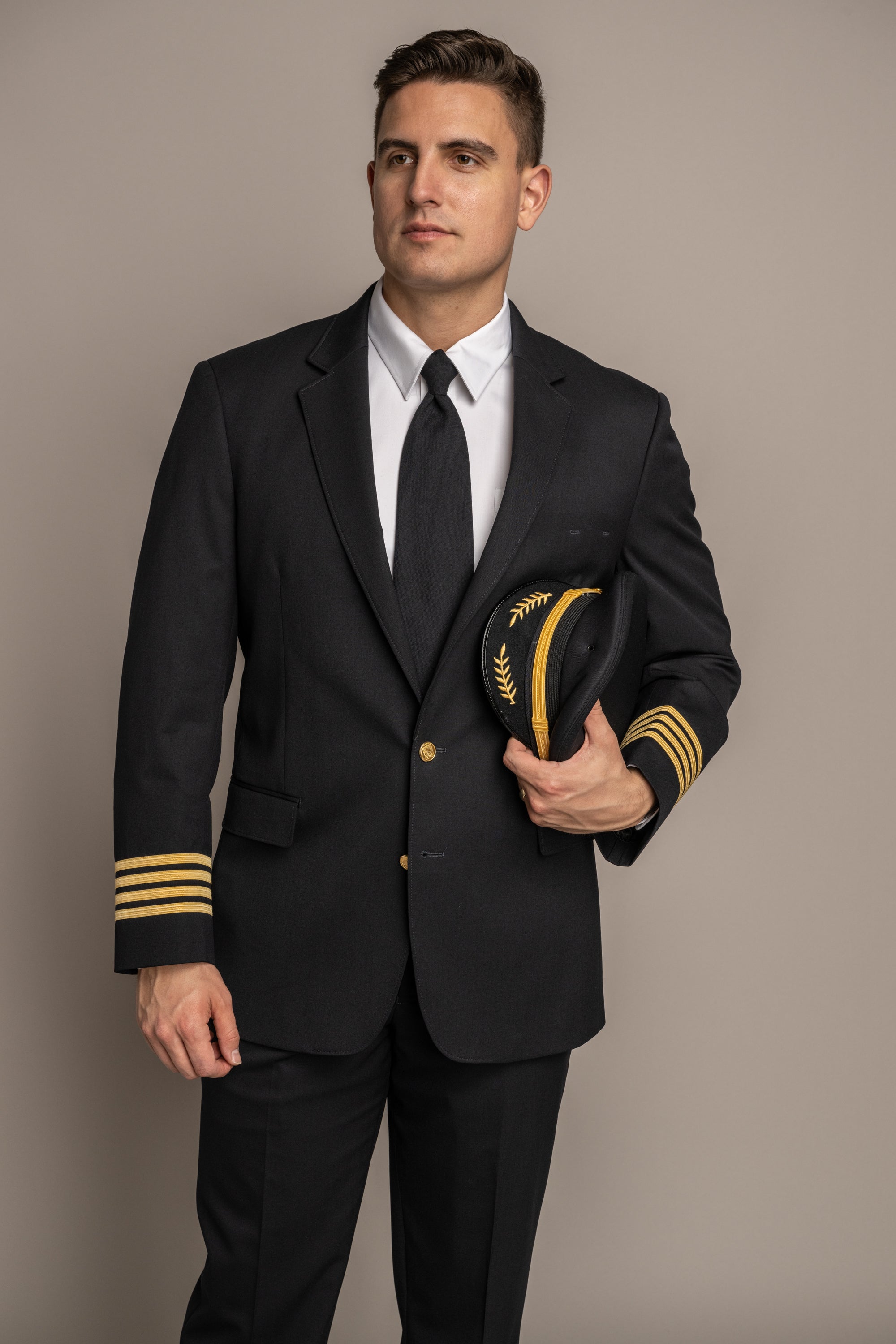 Declan Sharkskin Midnight Blue Jacket