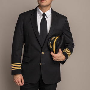 Declan Sharkskin Midnight Blue Jacket