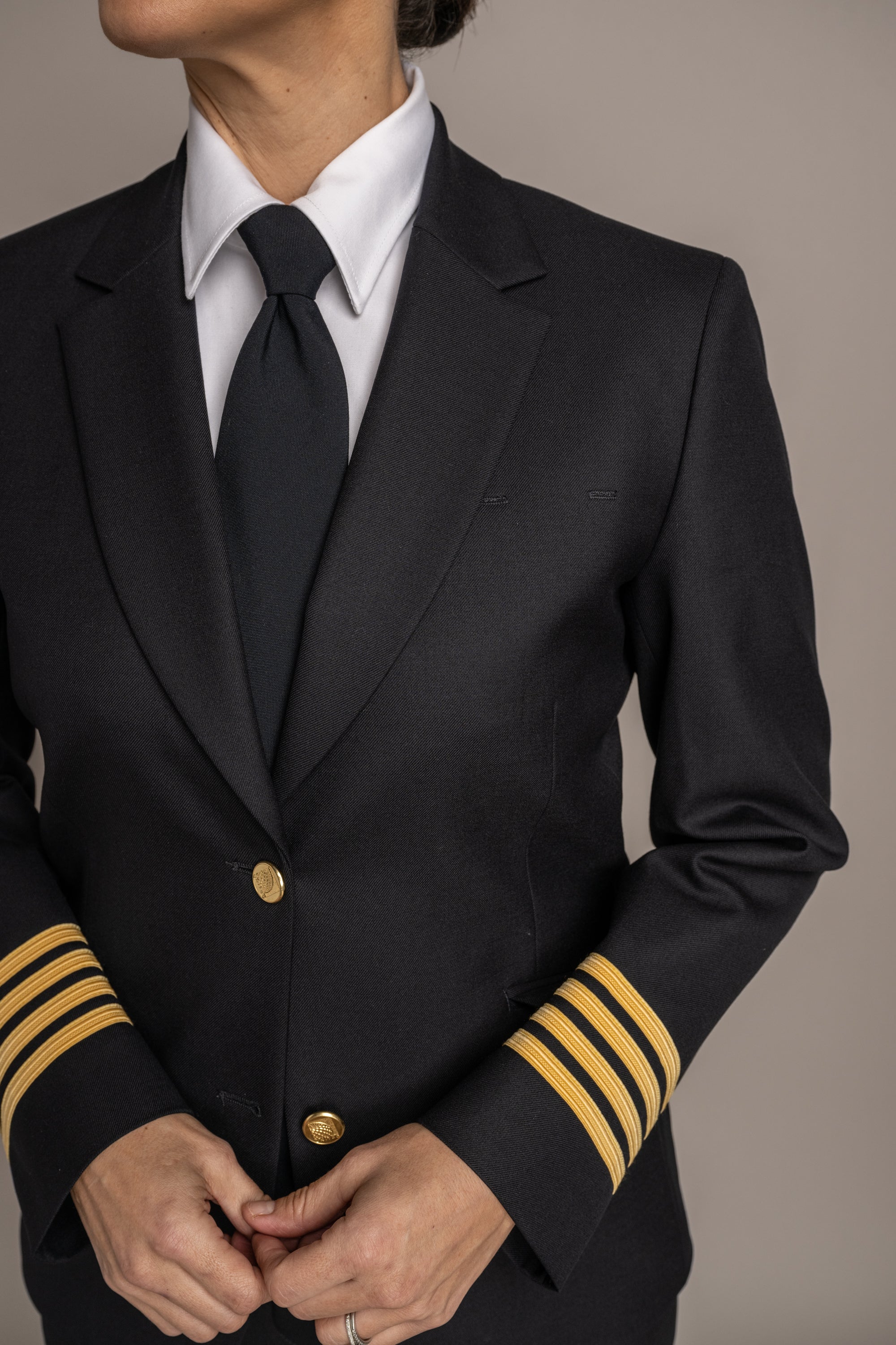 Betsy Sharkskin Midnight Blue Jacket