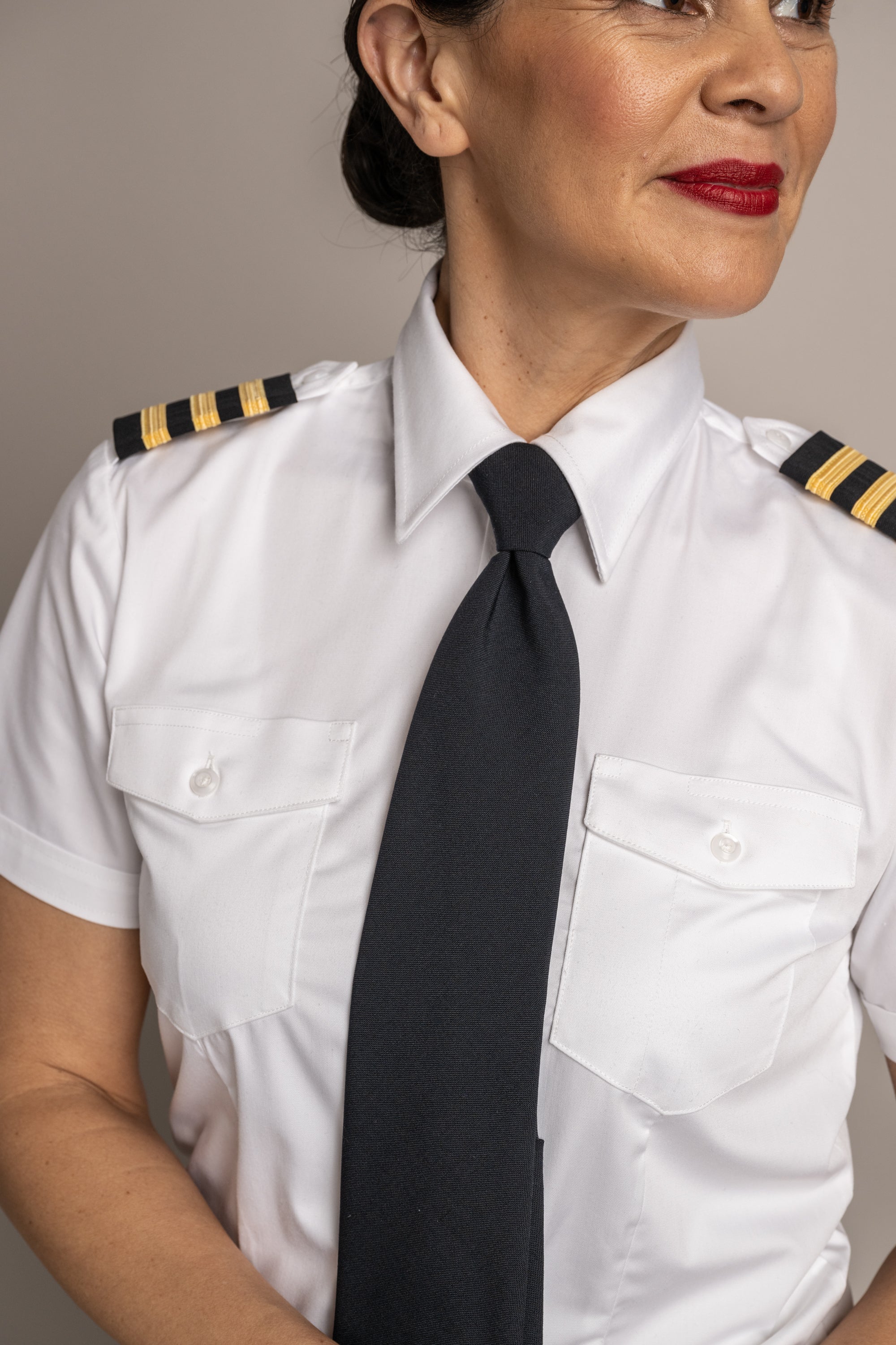 Stephanie Flap Pocket Short Sleeve Bamboo Soft Collar Shirt