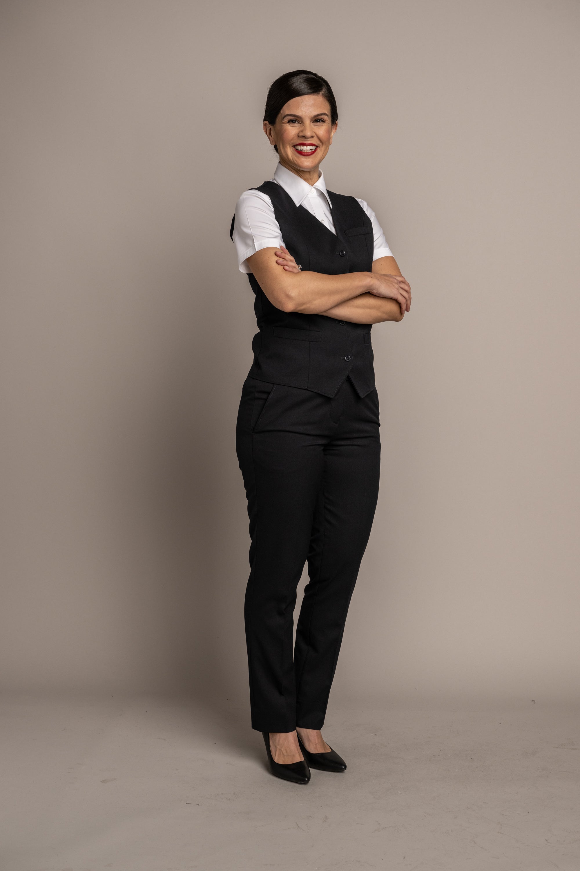 Victoria Single Breasted Sharkskin Blue Vest