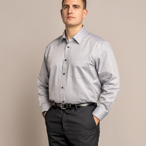 William Long Sleeve Silver Shirt