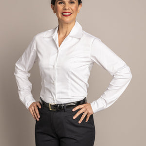 Anne  V-Neck Long Sleeve Shirt