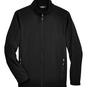 Men's Cruise Two-Layer Fleece Bonded Soft Shell Black Jacket