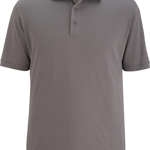 Male Mini-Pique Cool Gray Polo