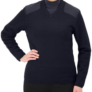 Unisex Pullover Long Sleeve Fleece Navy Sweater