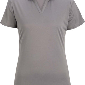 Female Mini-Pique Cool Gray Polo