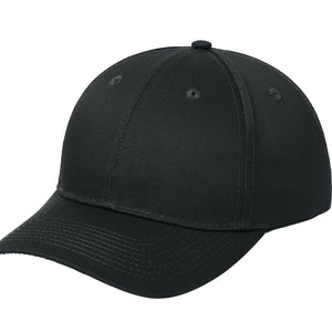 Unisex Twill Black Cap