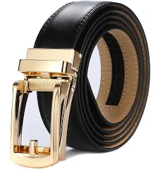 Slider Belt Black with Gold Buckle