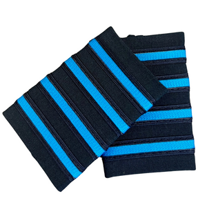 3/8" Azure Inlay with Navy Trim Epaulets