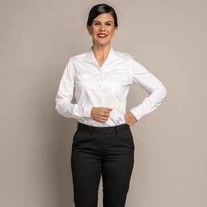 M&H Lauren Open Pocket Long Sleeve Poly/Cotton Shirt