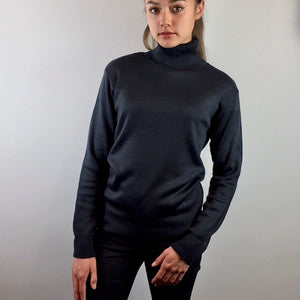 Unisex Turtleneck Navy Sweater
