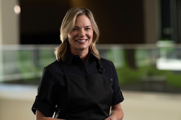 Black Apron w/Two Pockets - M&H Uniforms