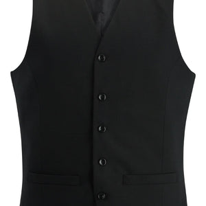 Signature Single Breasted Black Male Vest