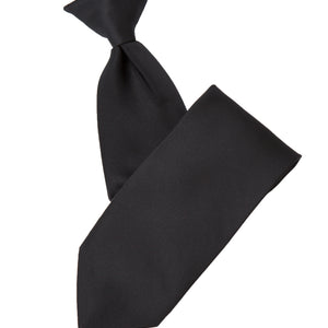 Clip-On Black Tie