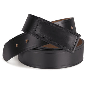 No-Scratch Leather Belt Black