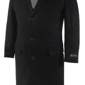Male TopCoat Anchor Wool Navy