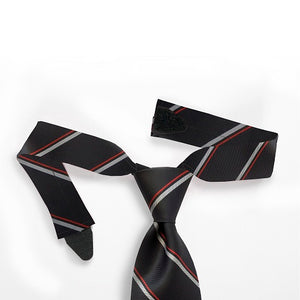Red & Black Stripe Velcro Tie