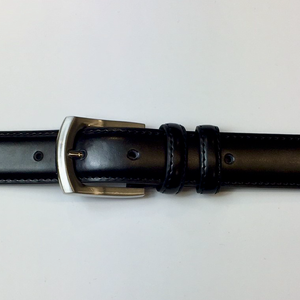 Classic Unisex Black Belt w/Gold Buckle