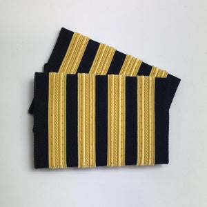 3/8" Gold Nylon Midnight Epaulets