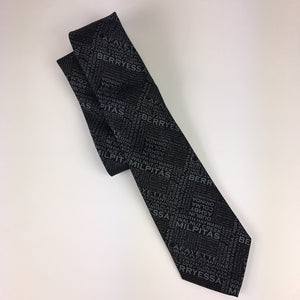 Four-in-Hand Gray/Black BART Foreworkers Tie