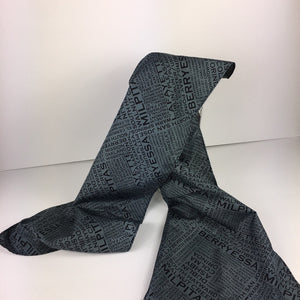 Black on Grey Oblong BART Foreworker Scarf