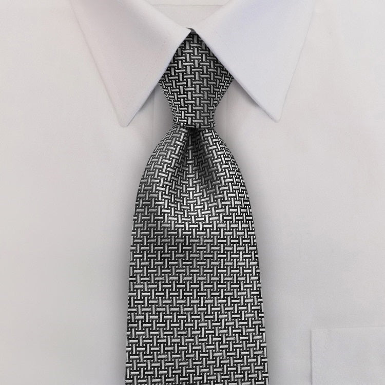 Four-in-Hand Regional Silver Tie - M&H Uniforms