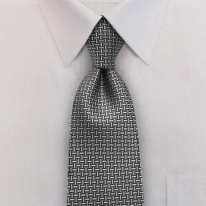 Clip-On Regional Silver Tie