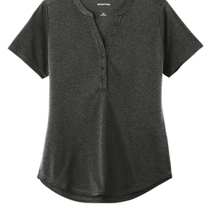 Female Henley Style Shirt - Black