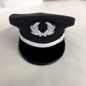 Female Midway Kitty Hawk Black Sharkskin First Officer Hat